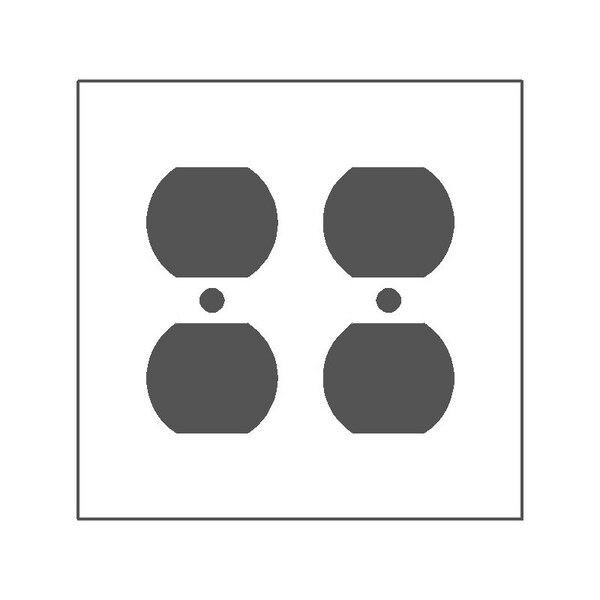 Mulberry Number of Gangs 2 Thermoplastic, White 32102 Zoro